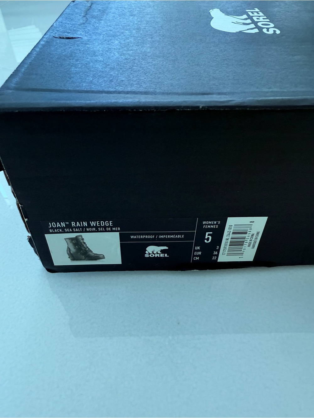 SOREL Brand New with original box
Black Women's Lace-Up Platform Rain Boot - Picture 3 of 12